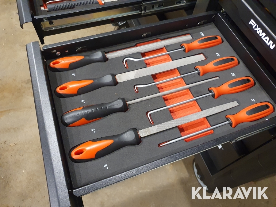 Verktygsvagn Fixman med verktyg 467 delar