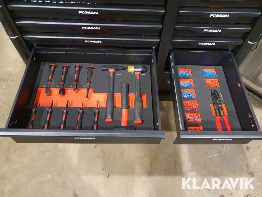 Verktygsvagn Fixman med verktyg 467 delar