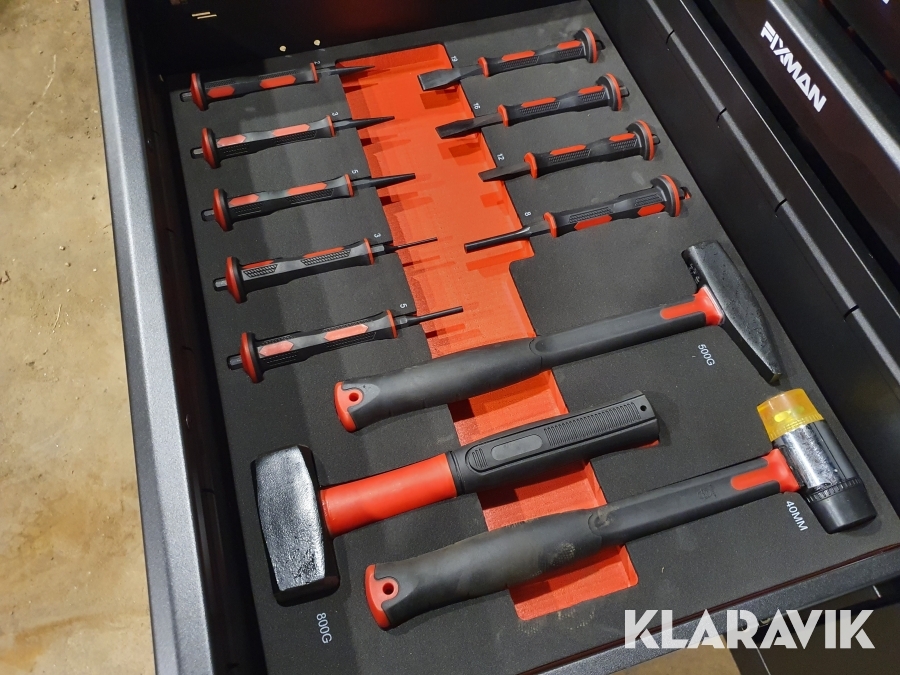 Verktygsvagn Fixman med verktyg 467 delar