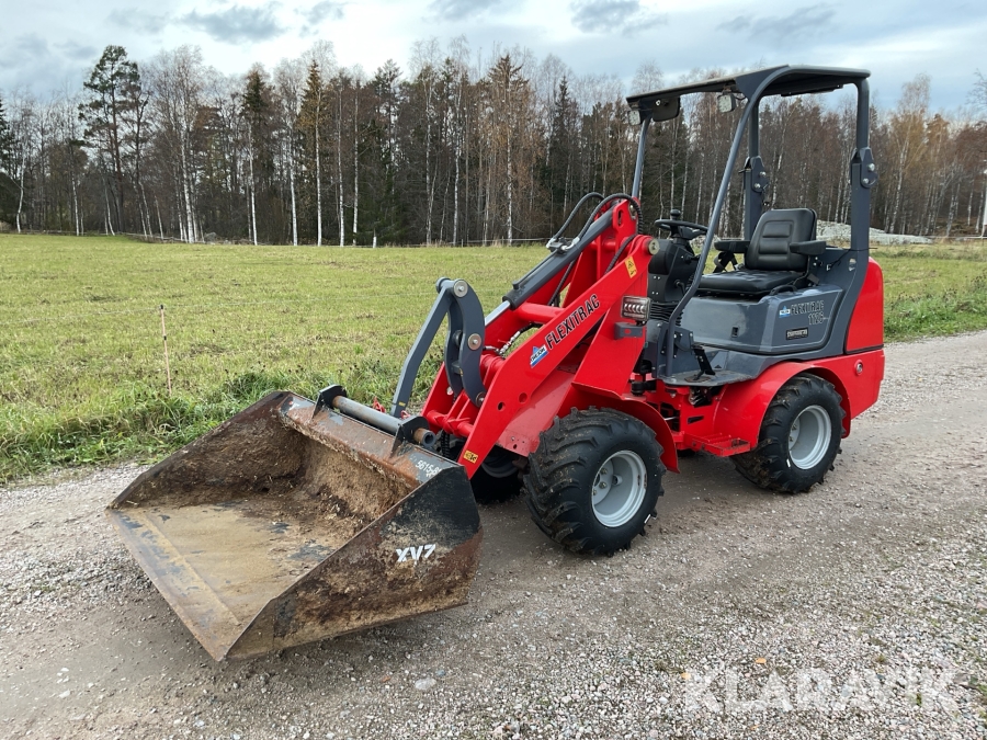 Hjullastare Flexitrac 1126 med skopa