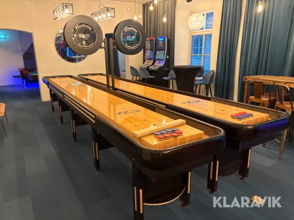 Shuffle board Grand Hudson Deluxe 18ft med score unit, 2 st