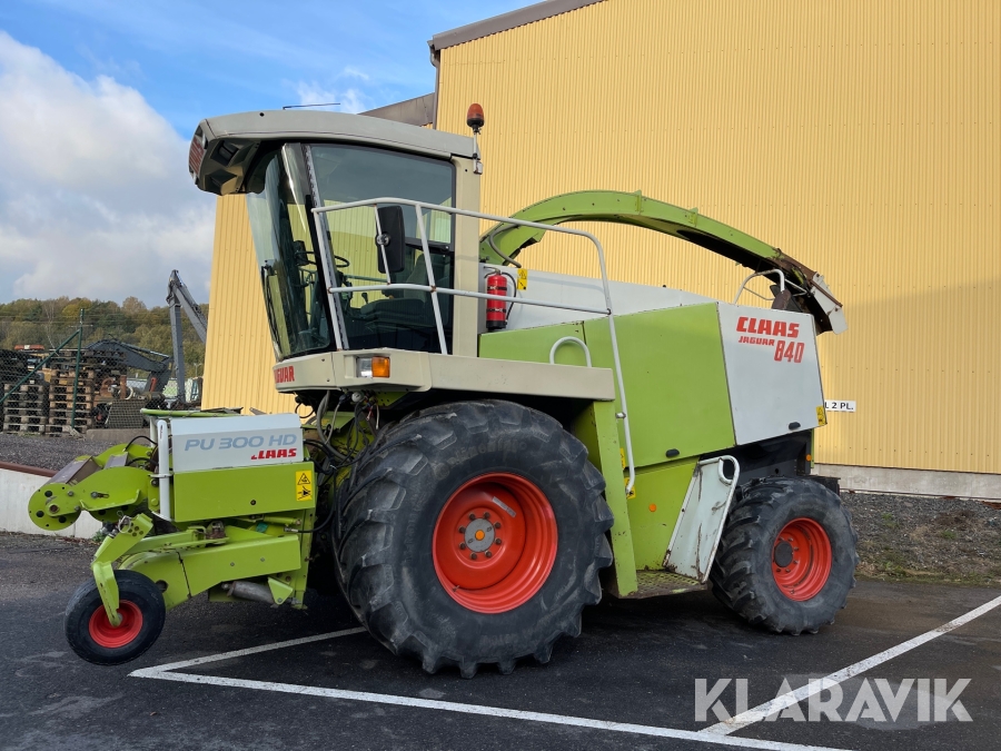Exakthack Claas Jaguar 840 med gräspickup