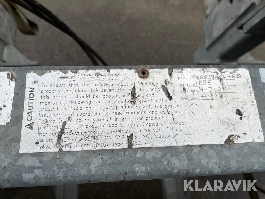 TMAskydd Energy Absorption System, Söderköping, Klaravik au
