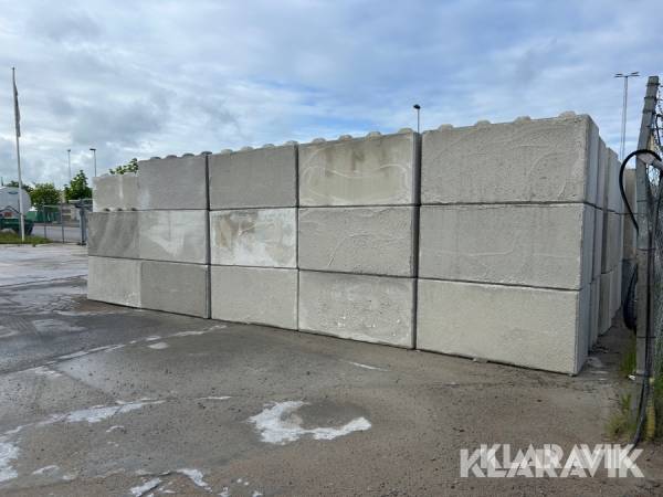 Legoblock 17 st Sydsten Betong 1600x800x800