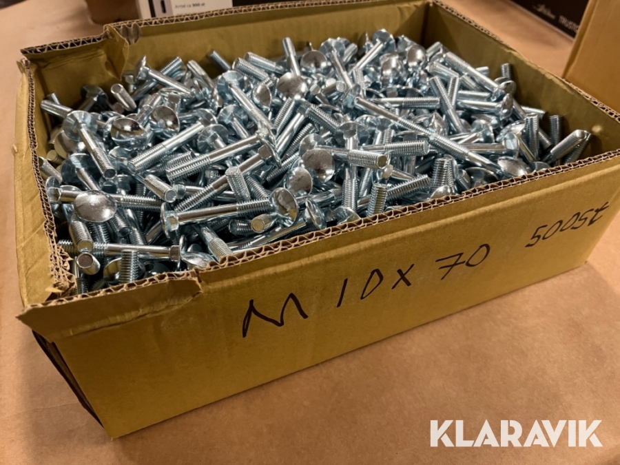 Vagnsbult M10x70 500st