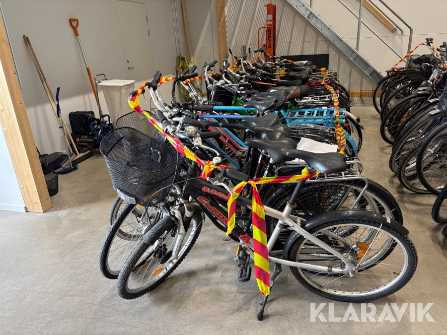 Parti med begagnade cyklar olika modeller 20 st