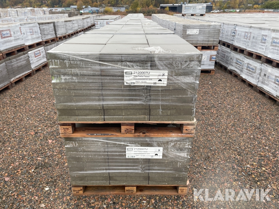 Slät platta fasad 32 pall