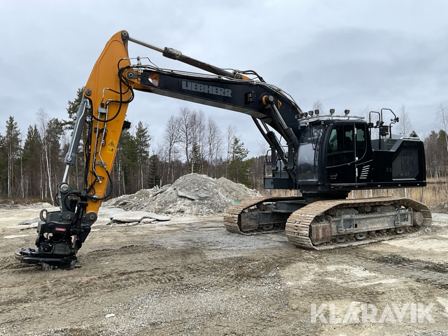 Grävmaskin Liebherr R 930-G8 LC-V med tiltrotator och gripkassett