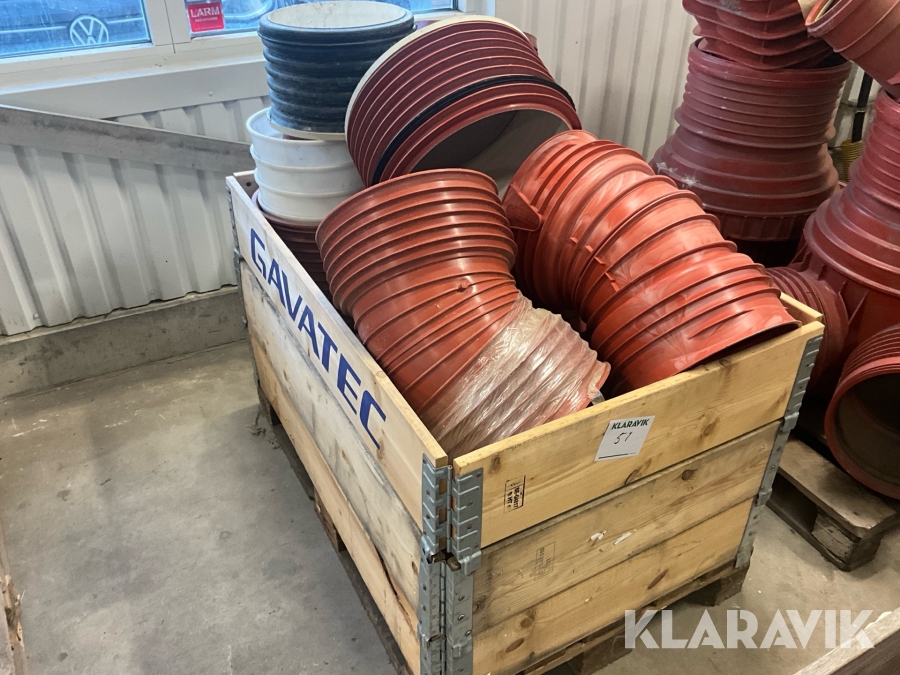 Parti med diverse PP rördelar