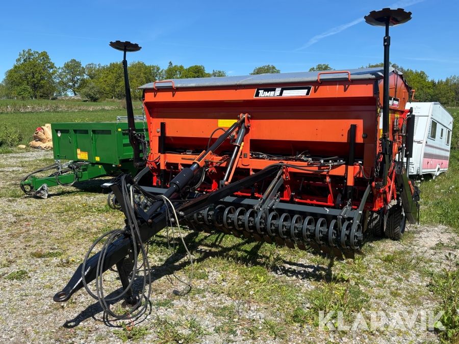 Kombisåmaskin Tume HKL 3000 med förharv & frölåda