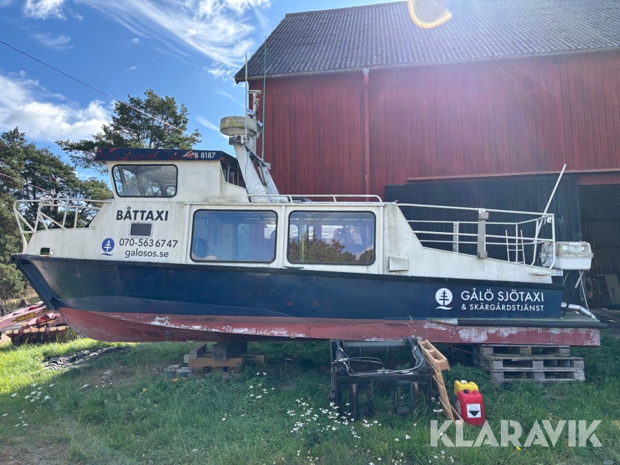 Aluminiumbåt Gugner SFB 8187 sjötaxi