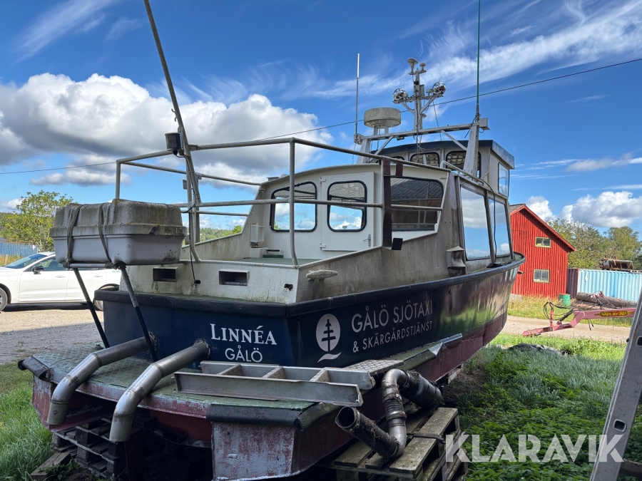 Aluminiumbåt Gugner SFB 8187 sjötaxi