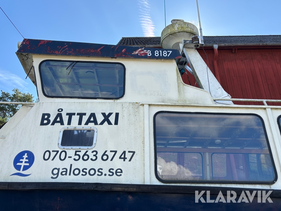 Aluminiumbåt Gugner SFB 8187 sjötaxi