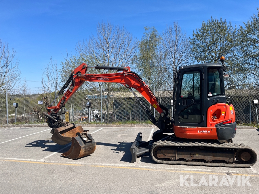 Grävmaskin Kubota U48-4 med redskap