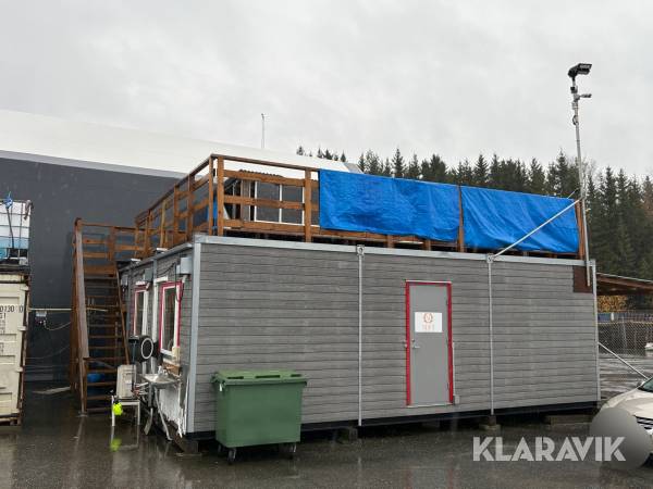 Isolerad kontorsmodul 3st 20-fots container
