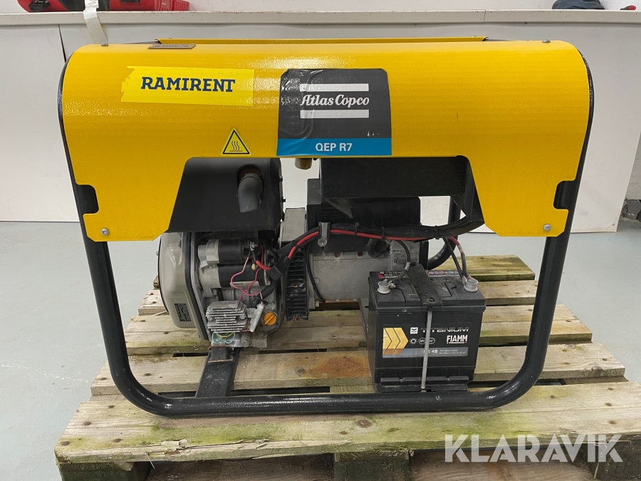 Elverk / generator Atlas Copco QEP R7