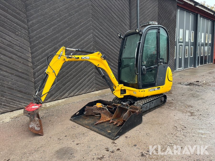 Grävmaskin JCB 8016 CTS med 5st redskap