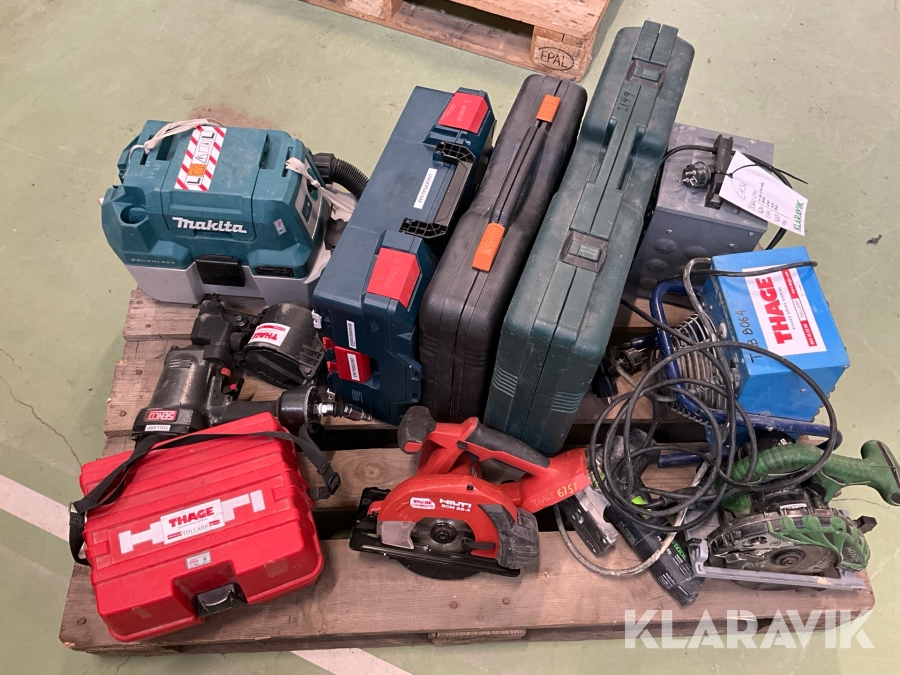 Paket med 11st blandade verktyg och fläktar