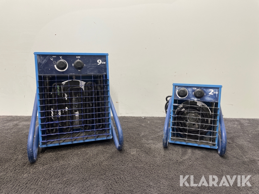 Varmluftsfläktar El-Björn VF9B, VF21A