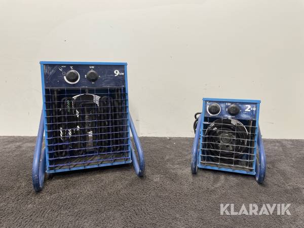 Varmluftsfläktar El-Björn VF9B, VF21A