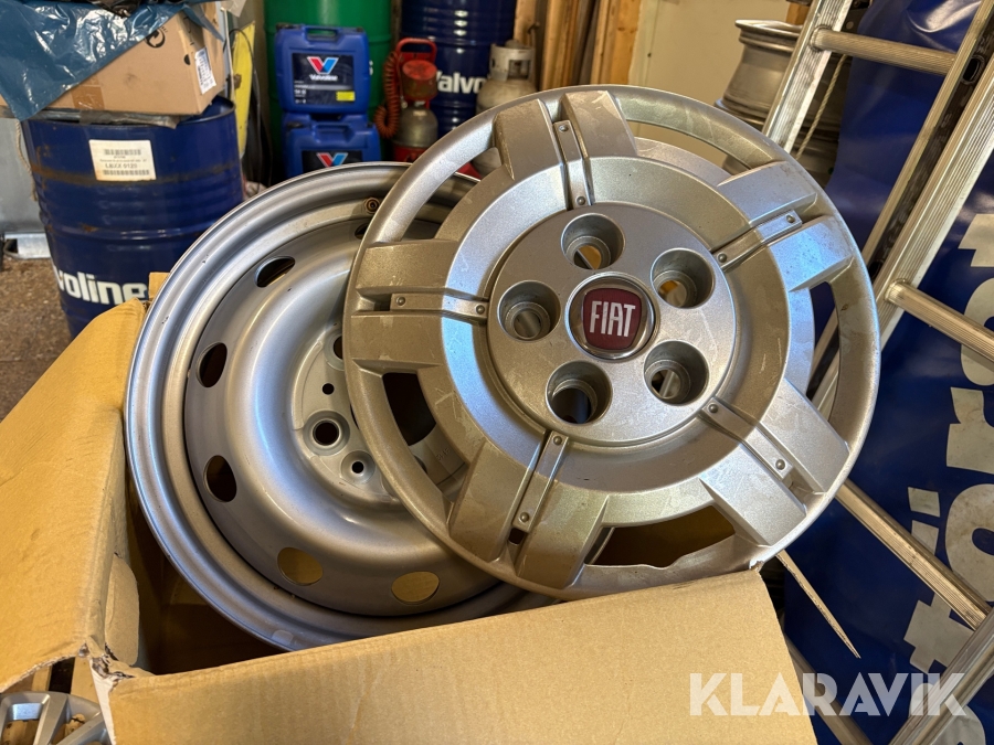 Fälg och navkapslar Fiat till husbil 4 st