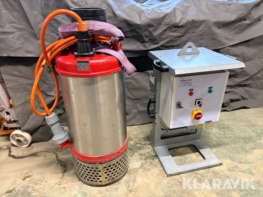 Dränkbar länspump inkl. Elcentral Proril Tank 8220