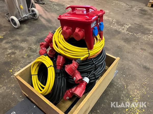 Kabel och 32a byggbox