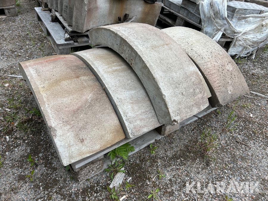 Kantsten betong 45 st böjda