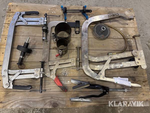 Diverse verktyg för motorrenovering