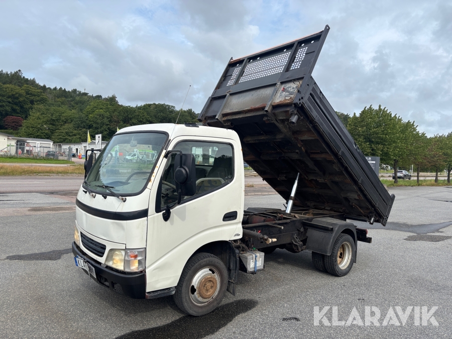 Flakbil med trevägstipp Toyota Dyna
