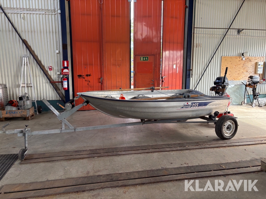 Motorbåt med 30-kärra Linder 355 Sportsman