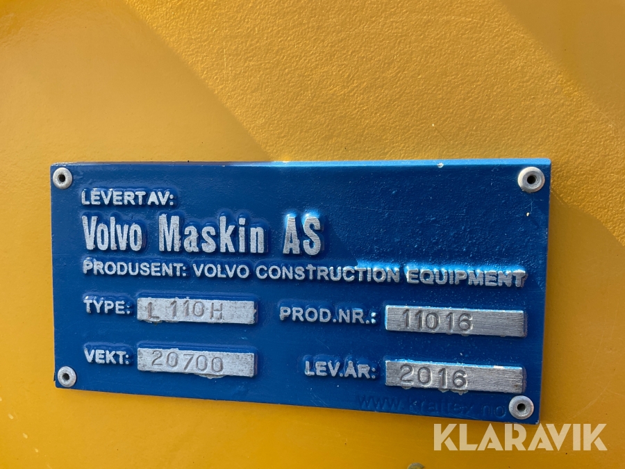 Hjullastare Volvo L110