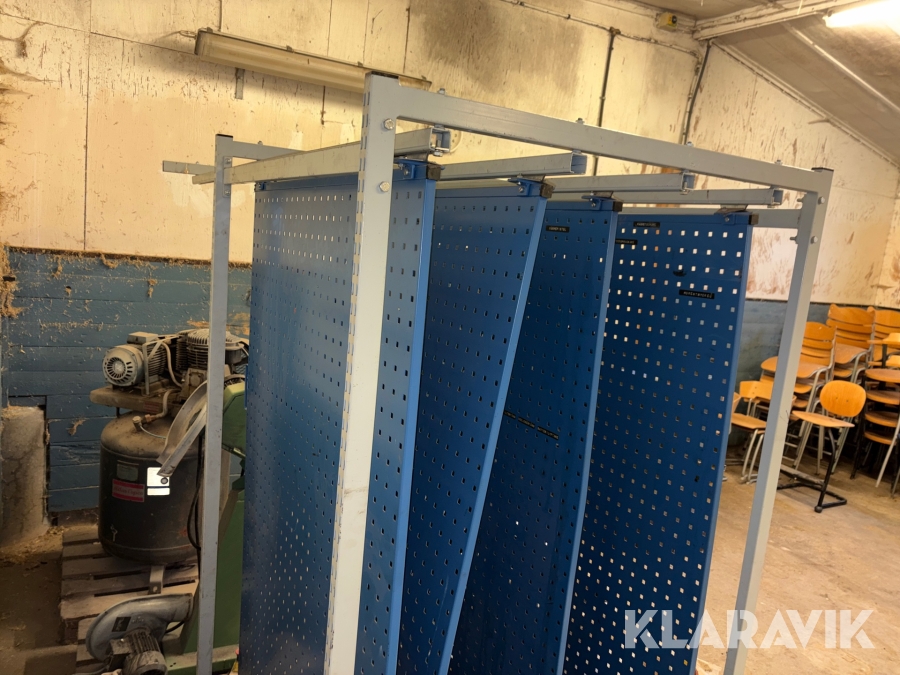 Verktygstavlor på skena