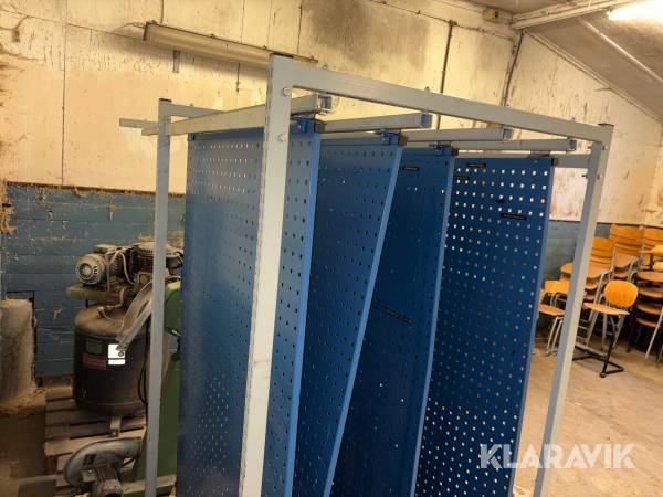 Verktygstavlor på skena