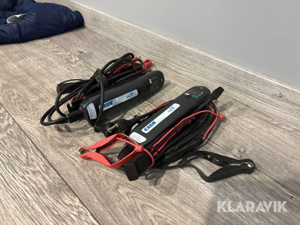 Batteriladdare 2 st Exide 12/7