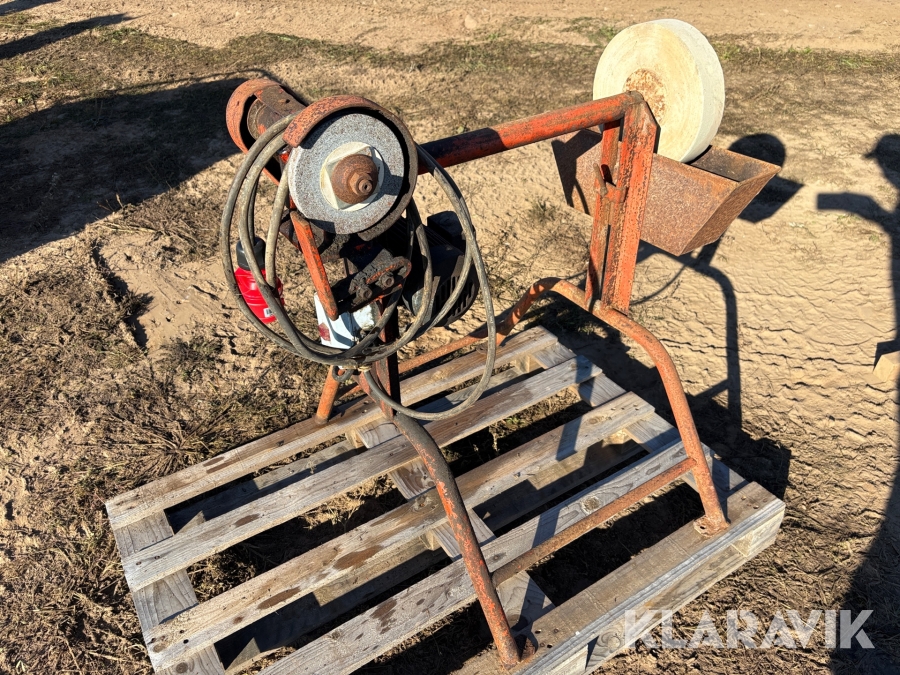 Slipsten dubbel med eldrift