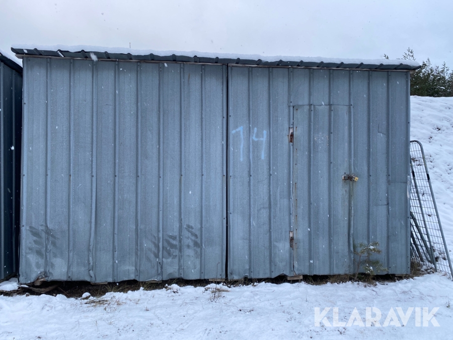 Förrådsbod i plåt  