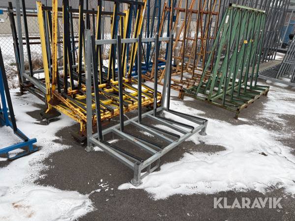 Glas/ skivställ L stativ