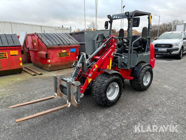 Hjullastare Weidemann 1160 med pallgafflar