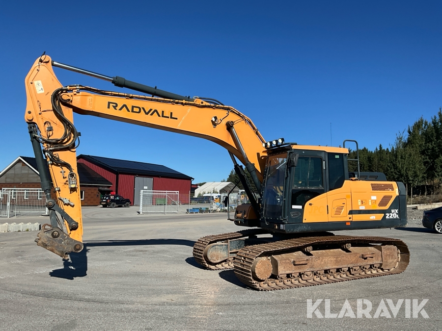 Grävmaskin Hyundai HX220 L med tiltrotator
