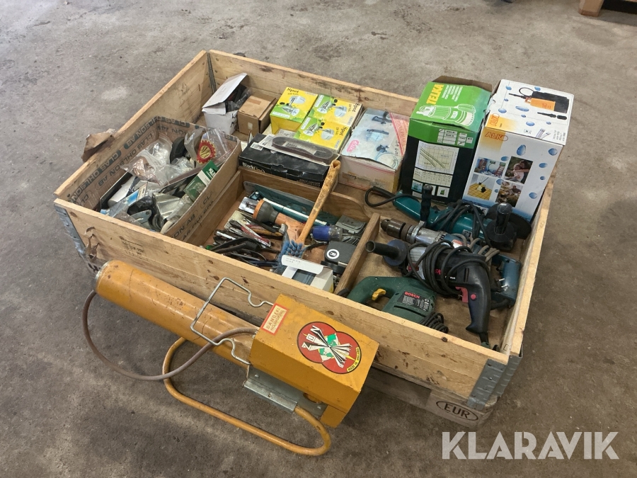 Parti med verktygsutrustning