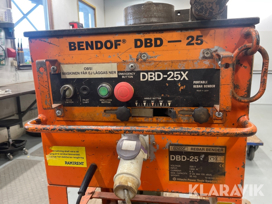 Bockmaskin Bendof DBD-25