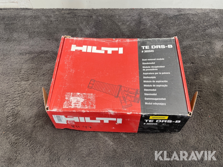 Dammsugartillsats Hilti TE DRS-B