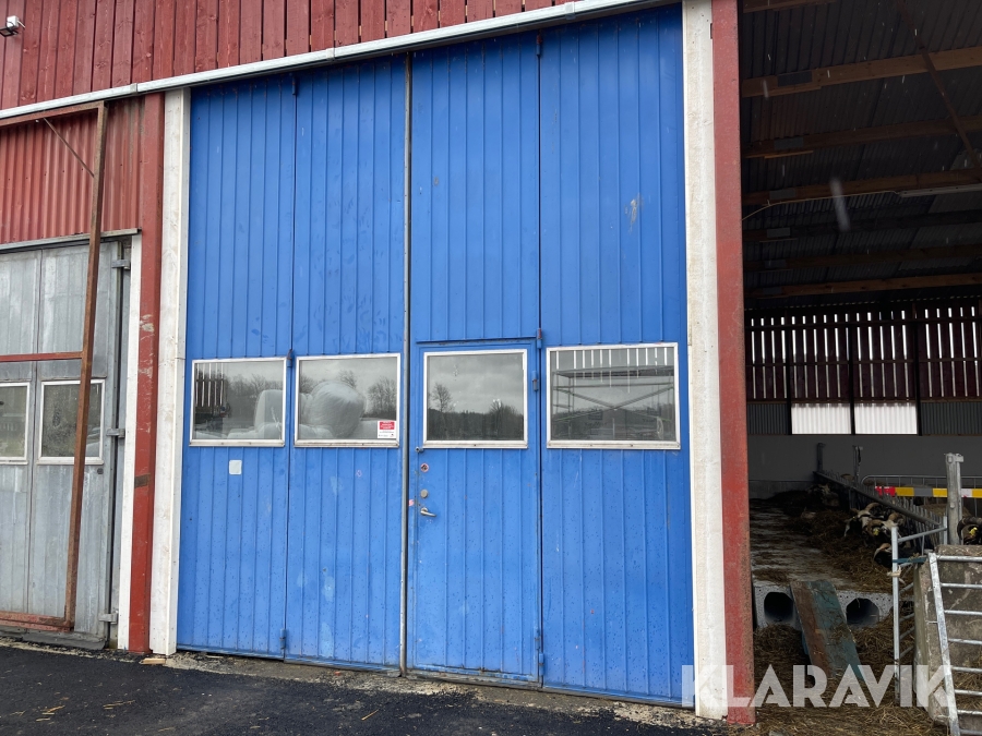 Verkstadsport   med gångdörr