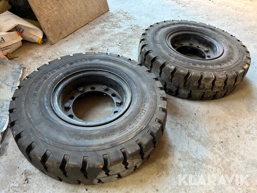 Truckdäck massiva Jumbo 6.00-9/4- 2st