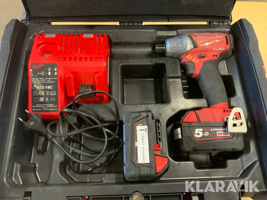Mutterdragare Milwaukee M18 batteri