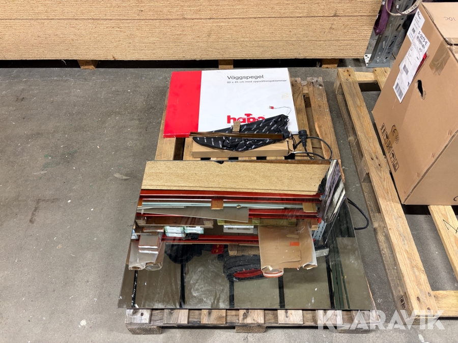 Speglar 2st och ljuskälla 1st 