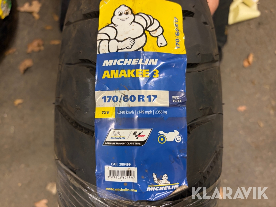 MC bakdäck Michelin Anakee 3 170/60 R17 1 st