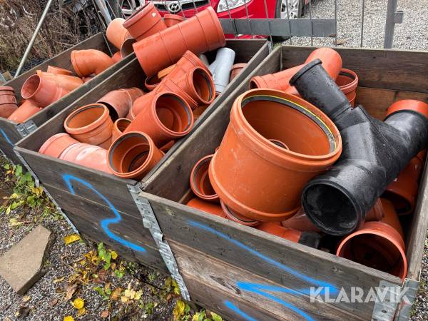 Diverse rördelar  110-300 3st pall