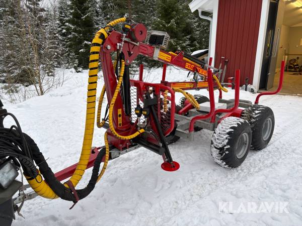 Skogsvagn för ATV Kranman T1750 4WD